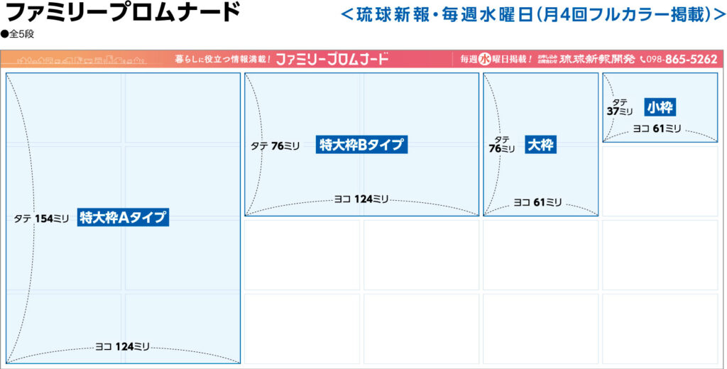 ファイミリープロムナード（サイズ）